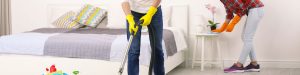 People Cleaning Room