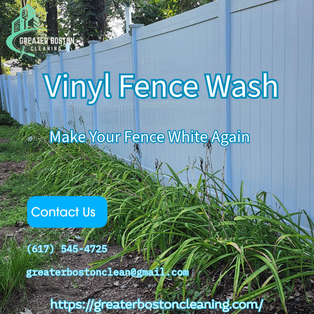 vinyl fence wash white again